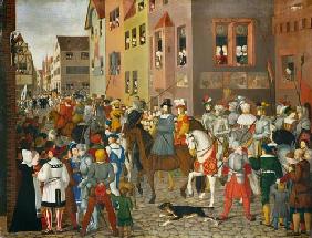 Einzug Kaiser Rudolfs von Habsburg in Basel