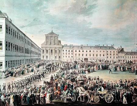 Funeral of Ludwig van Beethoven (1770-1827) in Vienna from Franz Stober