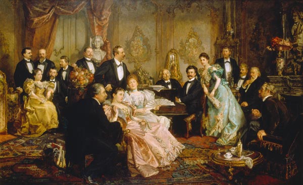 Ein Abend bei Johann Strauss. from Franz von Bayros