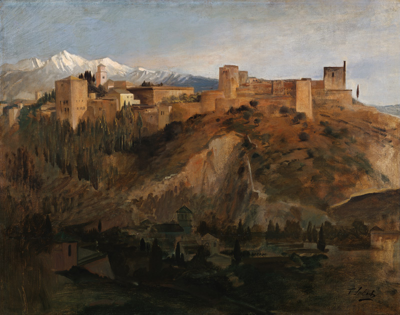 Die Alhambra in Granada. from Franz von Lenbach