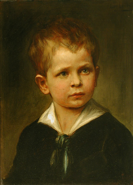 Bildnis des Ludwig von Hagn, Sohn des Malers Ludwig von Hagn from Franz von Lenbach