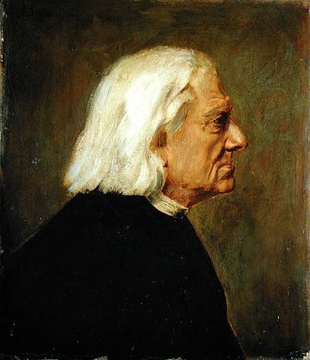The Composer Franz Liszt (1811-86) from Franz von Lenbach
