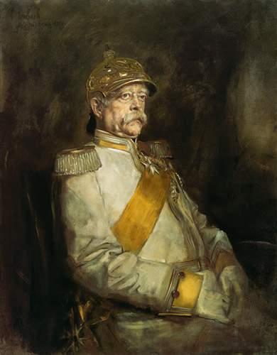 Otto von Bismarck in der Uniform der Halberstädter Kürassiere from Franz von Lenbach