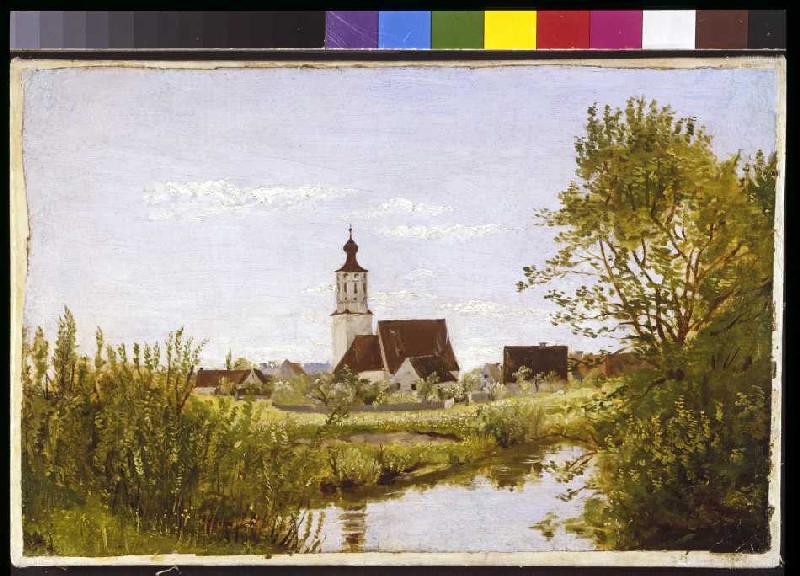 Landschaft mit Kirche from Franz von Lenbach