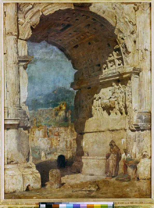 Der Titusbogen in Rom. from Franz von Lenbach