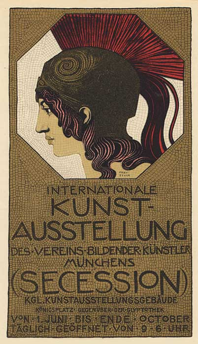 Plakat für die Kunstausstellung des Vereins Bildender Künstler, ca. 1998 from Franz von Stuck