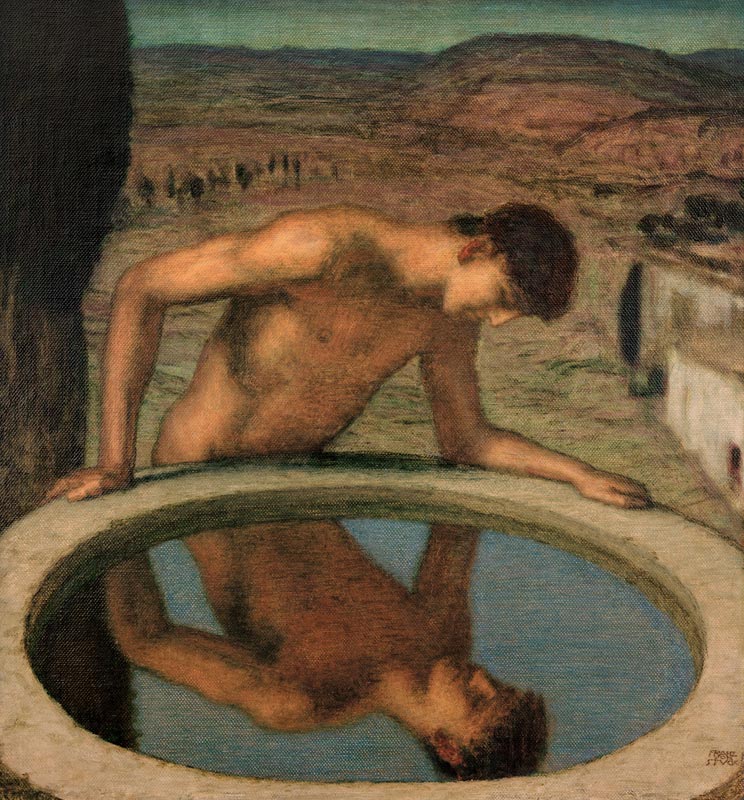 v.Stuck / Narcissus / c.1926 from Franz von Stuck