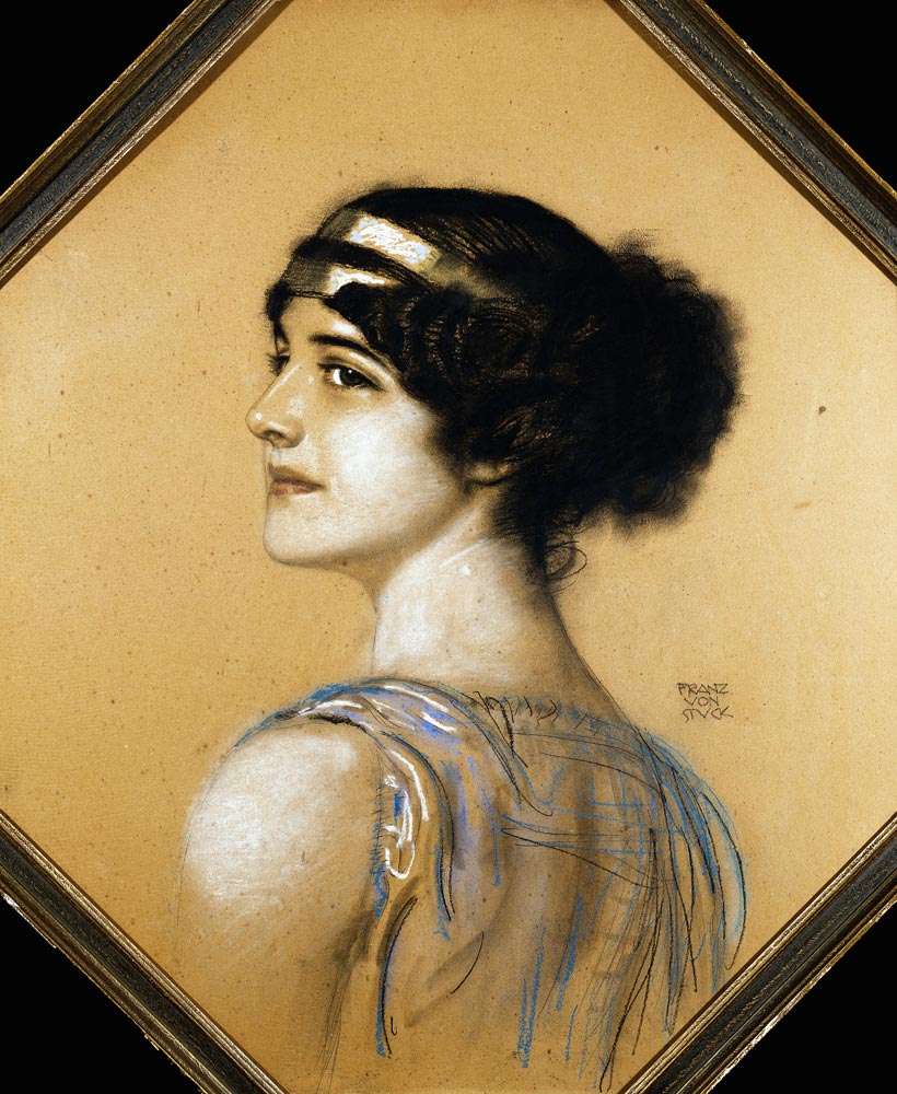 Porträt der Tochter des Künstlers, Mary. from Franz von Stuck