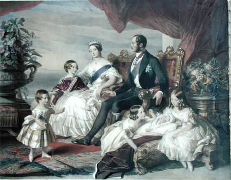 Queen Victoria (1819-1901) and Prince Albert (1819-61) with Five of the Their Children from Franz Xaver Winterhalter