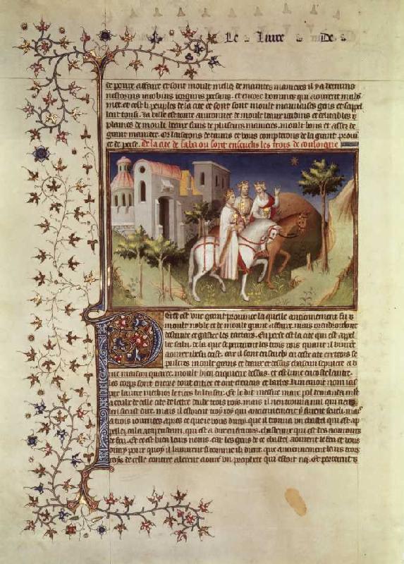 Zug der Heiligen drei Könige Aus Buch der Wunder from französisch Handschrift