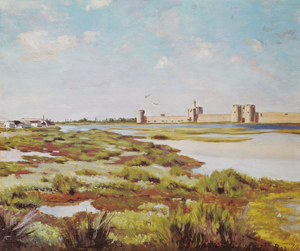 The City Walls of Aigues-Mortes from Frédéric Bazille
