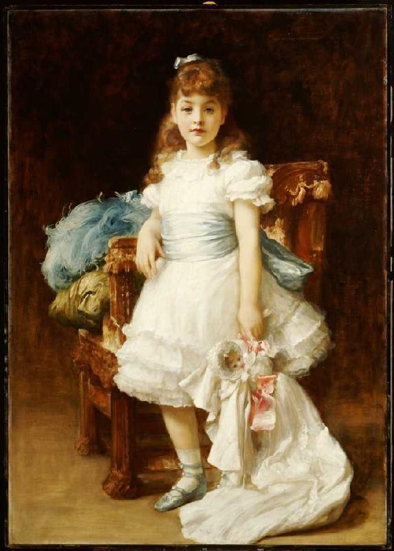 Bildnis der Lady Sybil Primrose als Kind. from Frederic Leighton