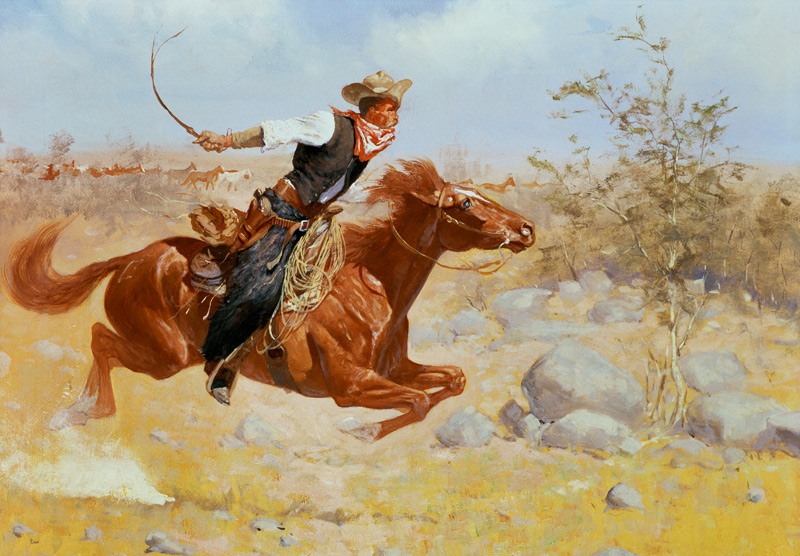 Galloping Horseman from Frederic Remington
