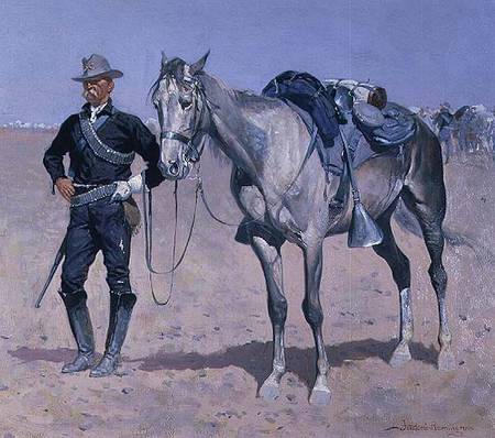 Trooper of the Plains (panel) from Frederic Remington