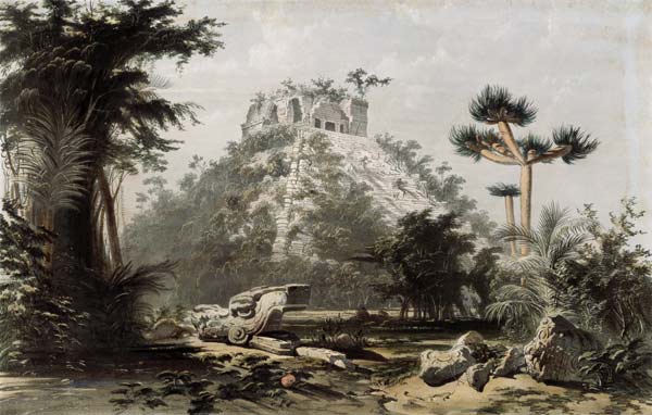 Chichen Itza, Pyramide from Frederick Catherwood