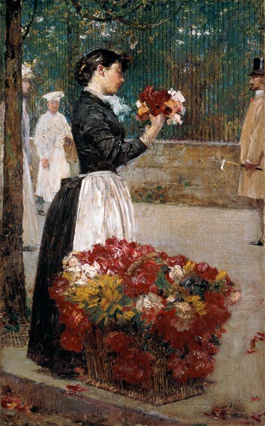 Die Blumenverkäuferin from Frederick Childe Hassam