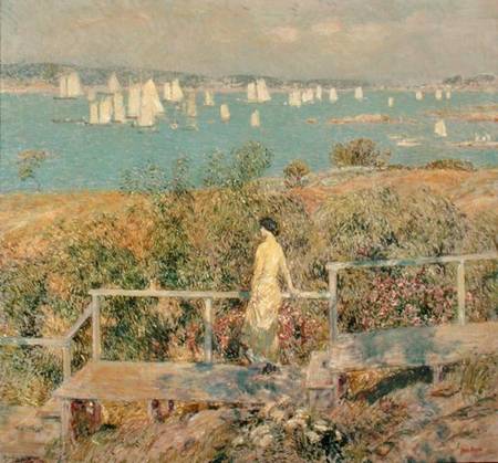 Yachts, Gloucester from Frederick Childe Hassam
