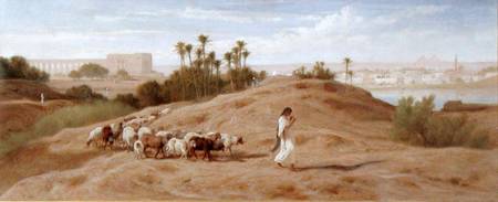 A Goat Herd near Cairo from Frederick Goodall