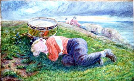 Sketch for 'The Drummer Boy's Dream' from Frederick James Shields