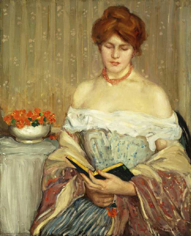 Die Kapuzinerkresse. from Frederick Karl Frieseke