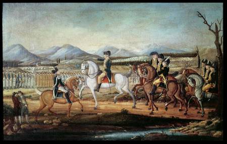 Washington Reviewing the Western Army at Fort Cumberland, Maryland from Frederick Kemmelmeyer