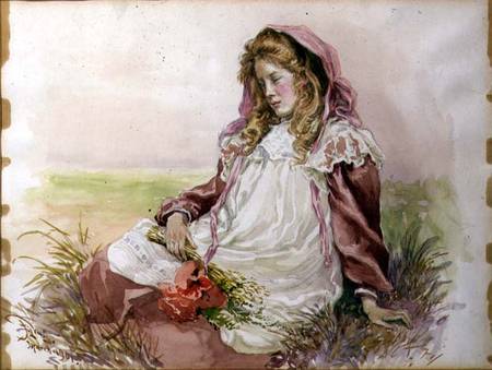 Girl with Poppies from Frederick S. Lewis