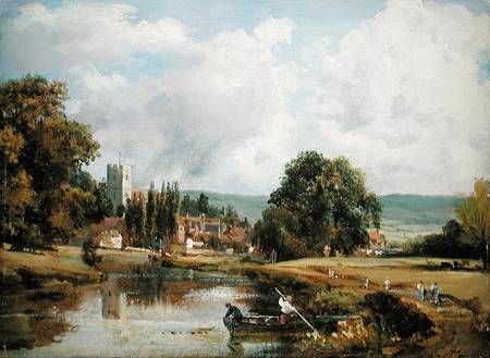 Aylesford, Kent, from the River Medway from Frederick Waters Watts