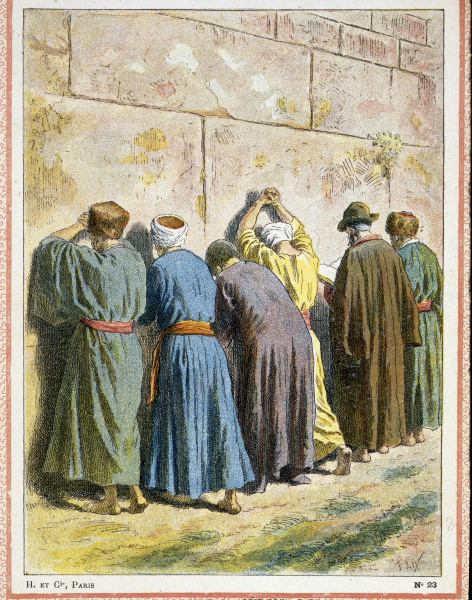 Jerusalem,Klagemauer,bet.Juden from Frédéric Théodore Lix