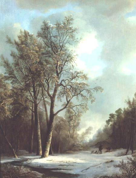 Winter Scene from Frederik Marianus Kruseman