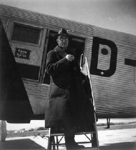 Andre Gide travelling in USSR, 1936 (b/w photo)