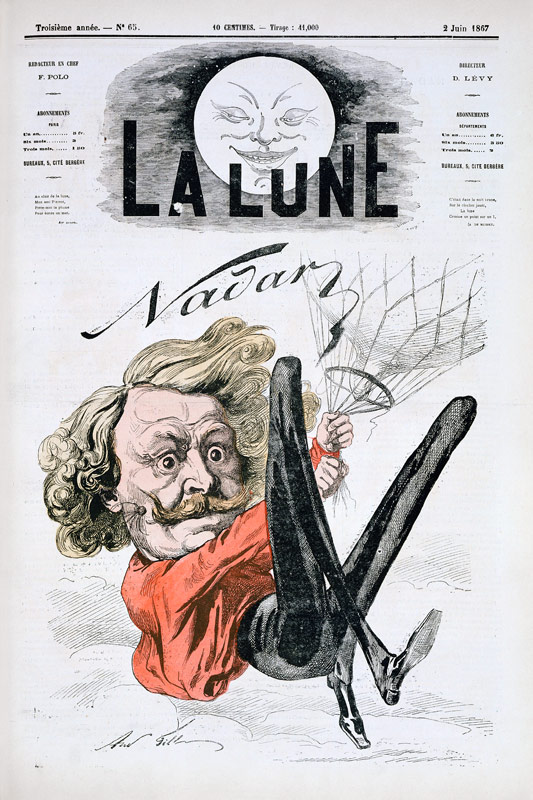 Nadar (1820-1910) title page of 'La Lune' from French School