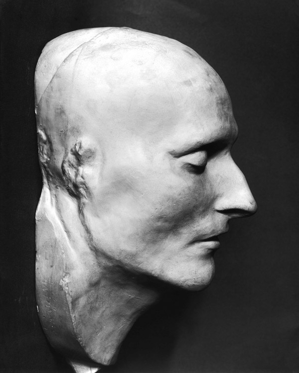 Death mask of Napoleon Bonaparte (1769-1821) (plaster) from French School