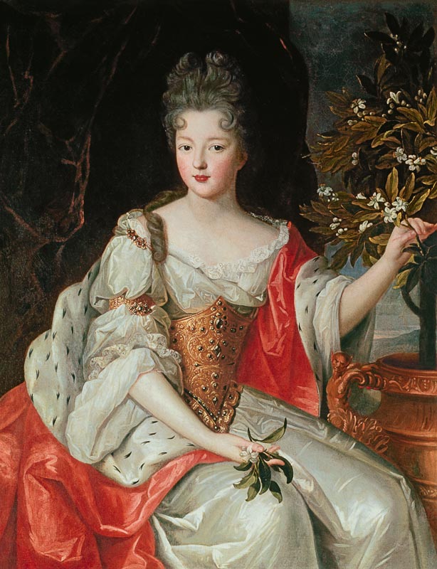 Portrait of Louise-Francoise de Bourbon (1673-1743) late 17th century from French School