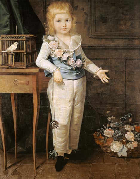 Portrait Presumed to be Louis XVII (1785-95) Playing with a Yo-Yo from French School
