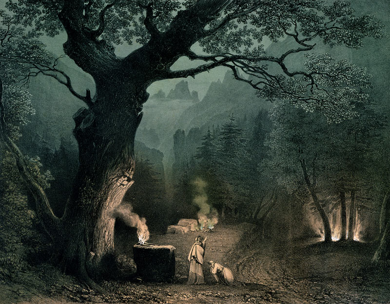 The Sacred Grove of the Druids, from the opera ''Norma'' by Vincenzo Bellini (1802-35) from French School