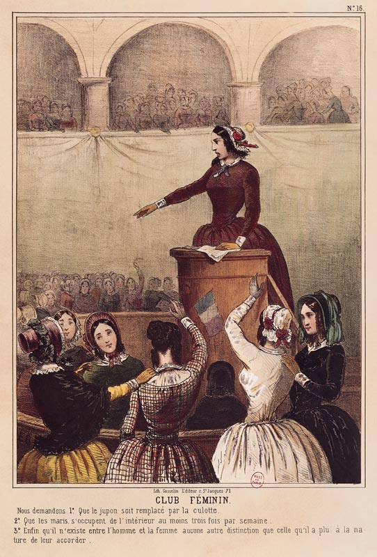 Women''s Club, c.1848 from French School