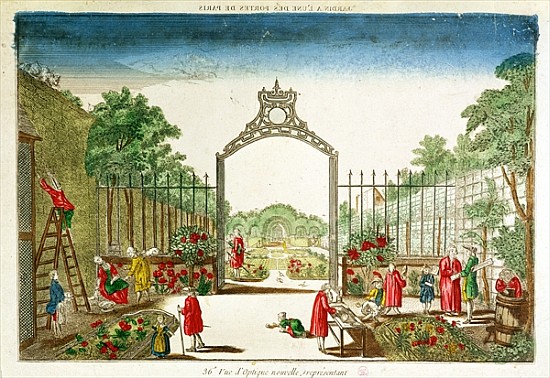 A Market Garden at One of the Gates of Paris from French School