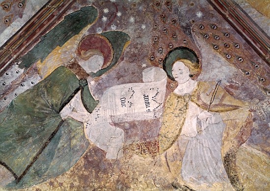 Angel Musicians, from the chapel in the north transept, Breton School from French School