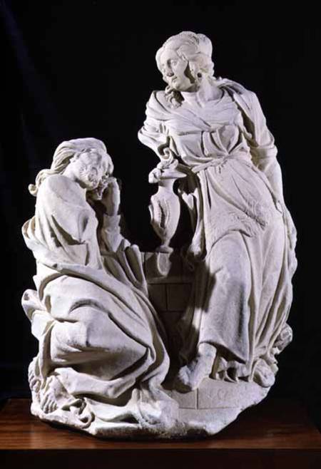 Christ and the Woman of Samaria from French School