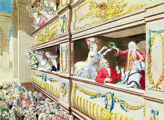 Coronation of Voltaire at the Theatre Francais from French School
