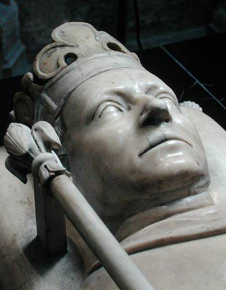 Effigy of Charles VI the Mad (1366-1422)  (detail) from French School