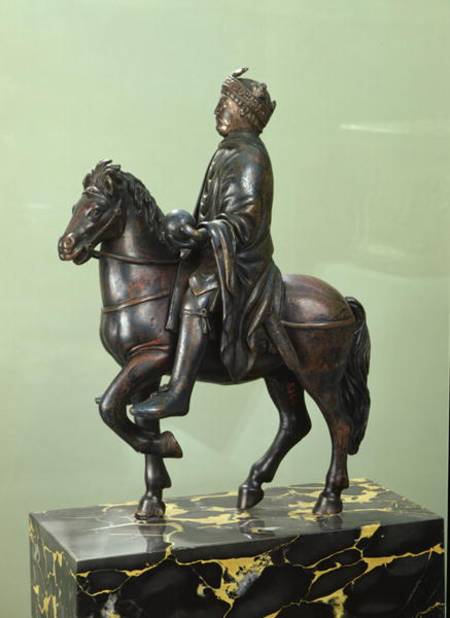 Equestrian statue of Charlemagne (742-814) from French School