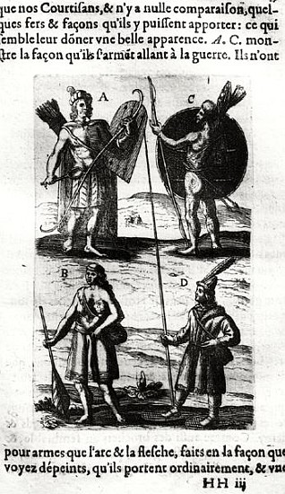 Iroquois of New France, from ''Voyages de sieur Champlain'' by Samuel de Champlain (1567-1635) from French School