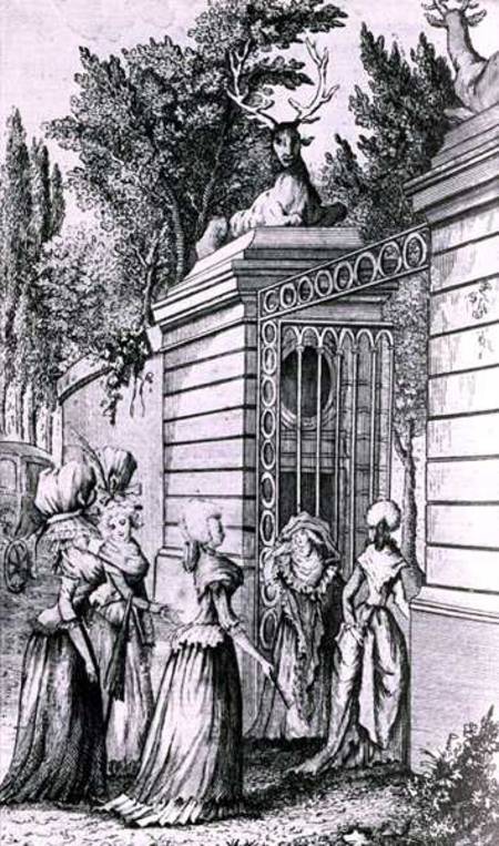Le Parc aux Cerfs, the Gateway to the 'Royal Haven' of Louis XV (1710-74) from French School