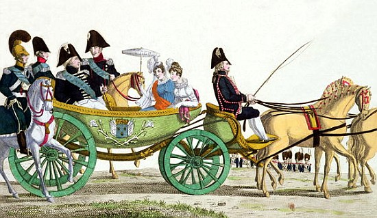 Louis XVIII (1755-1824) and his Family Reviewing the Royal Troops at the Champ de Mars, 20th June 18 from French School