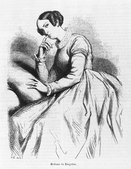 Madame de Bargeton, illustration from ''Les Illusions perdues'' Honore de Balzac from French School