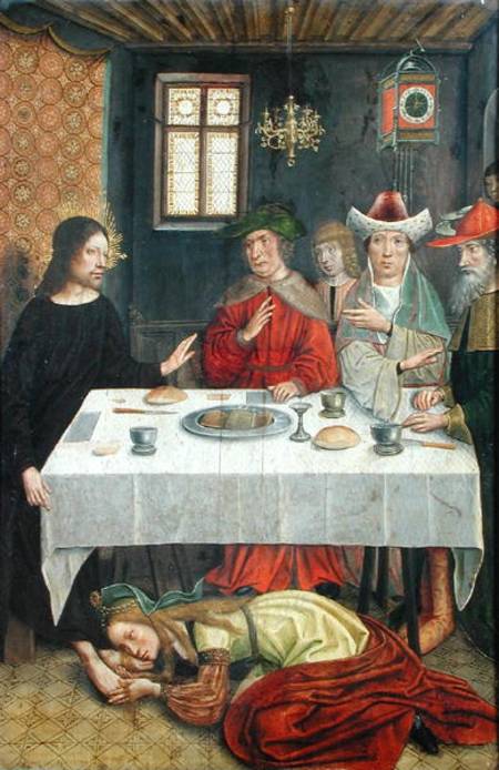 Das Mahl im Haus von Simon dem Pharisäer from French School