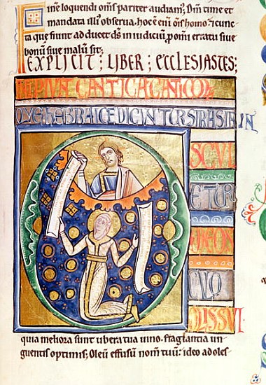 Ms 1 fol.235 The Book of Ecclesiastes, from the Souvigny Bible from French School