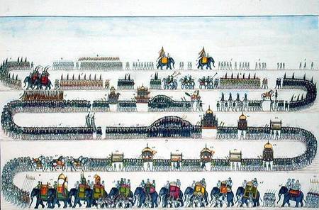 Muharram Ceremony, Faizabad, 1772 from 'The Gentil Album' from French School