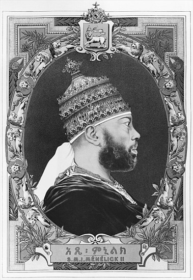 Negus of Ethiopia, Menelik II (1844-1913) from French School
